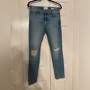 Frame La Garçon Distressed Jeans